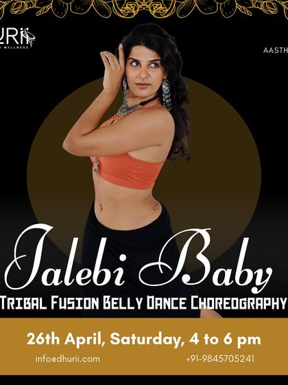 Spice up your Saturday with our "Jalebi Baby" Tribal Fusion Belly Dance Choreography workshop. Let your body groove, swirl, and express its wild femininity.