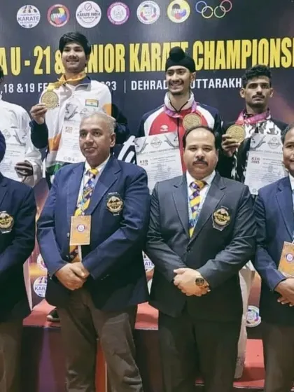 The official podium photograph from the Senior National Championship. These formal moments capture a permanent record of our achievements.