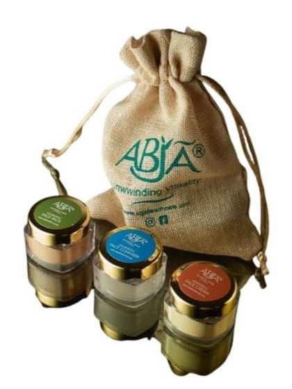 My Ayurvedic Facial Kit for natural skin radiance, a travel-friendly set containing a cleanser, face pack, and moisturizing cream.