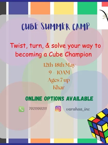 Our Cube Summer Camp is designed to turn kids into cube champions. Available both in-person and online, these sessions teach the sequencing and problem-solving skills needed to solve the famous puzzle.