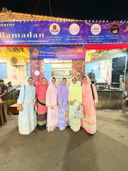 A lovely group of ladies posing for a photo. Your presence brightens up our festival.