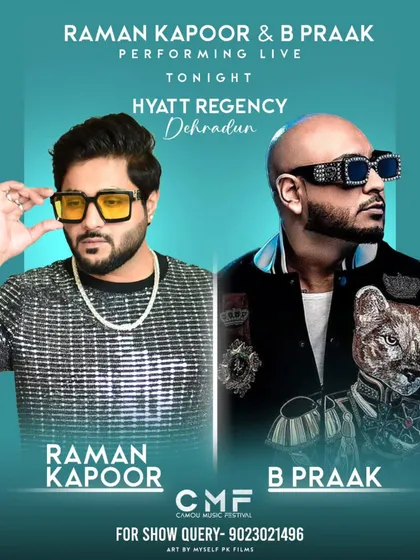 A poster for a wedding event where I had the honor of performing alongside the incredible B Praak.