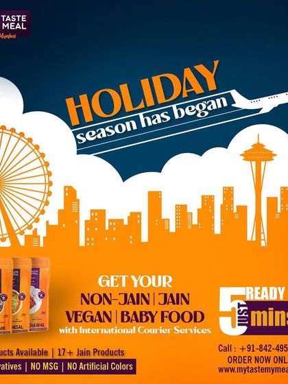 The holiday season is for travel, but that doesn't mean you have to miss out on good Indian food. My meal packets are perfect for any trip, with options for all dietary needs.
