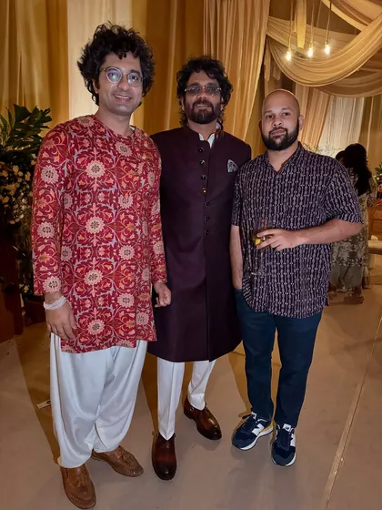 With fellow musicians at a spectacular corporate event in Hyderabad. I had the pleasure of performing with Tansen Music for this world music show.