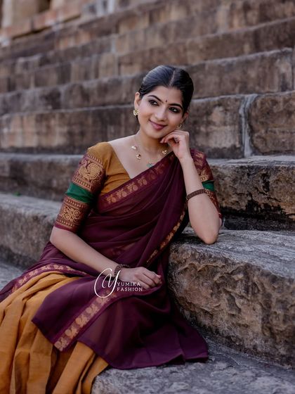 Shreya Balaji - Ethnic Fashion Modeling Grace in Motion: Half-Sarees & Dance Poses photo 14