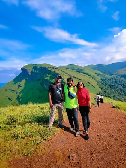 Walking the trail together, enjoying the journey.