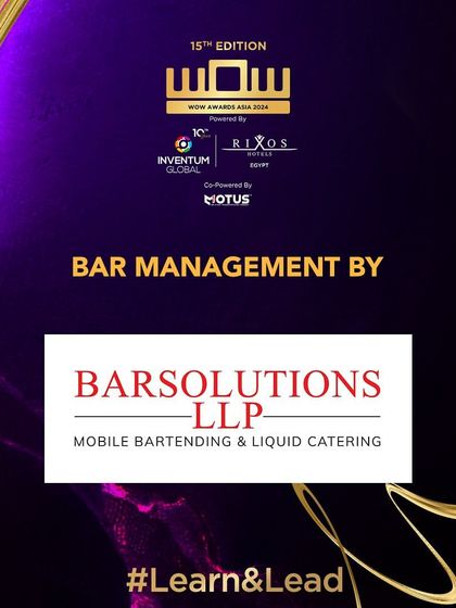 We were proud to be the official Bar Management partners for the prestigious WOW Awards Asia 2024.