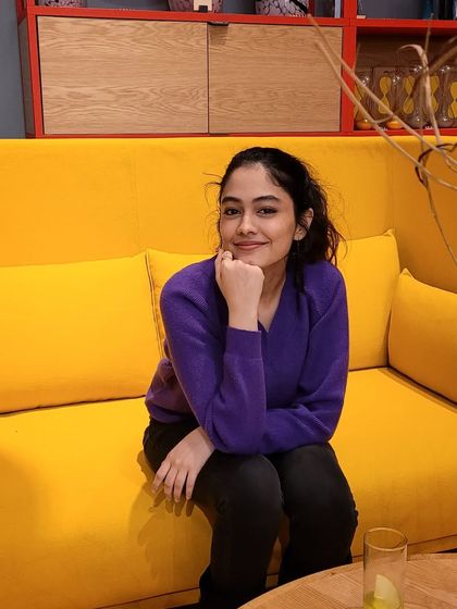 Taking a break during a show.