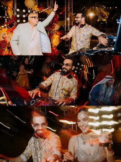 A snapshot of what I do best: turning wedding celebrations into unforgettable parties. From the couple to their guests, I make sure everyone feels the beat.