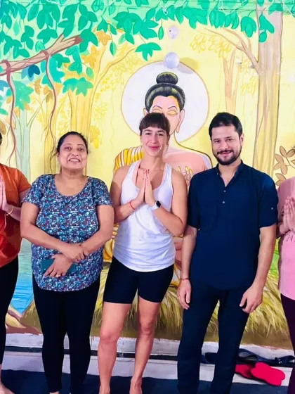 I am so grateful for the wonderful community we are building. It was a joy to welcome a new yogi from New York to our class, sharing our practice and positive energy.