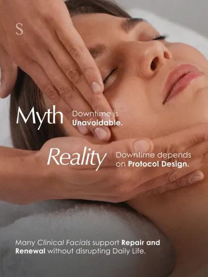 The idea that downtime is unavoidable is a misconception. We design our treatment protocols to support repair and renewal without disrupting your daily life. You can walk out feeling fresh and confident.