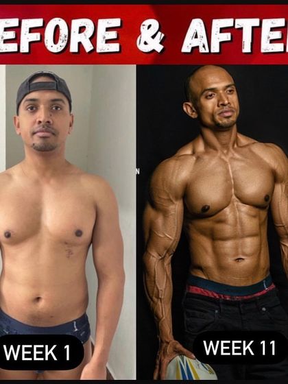 An 11-week photoshoot prep. This client went from a soft physique to being incredibly lean and vascular, ready for his professional photoshoot.