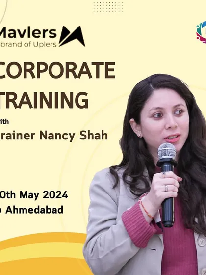 My online presence on platforms like LinkedIn connects me with great companies. This is from a corporate training I conducted for Mavlers in Ahmedabad, which came about through a connection made on LinkedIn.