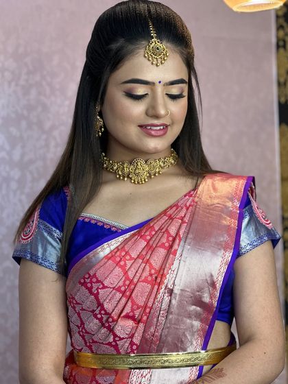 Sushma Manjunath - Bridal & Event Makeup and Styling Expert Hairstyling & Saree Draping photo 9