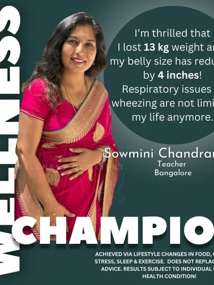 From struggling with respiratory issues to running a 10K marathon, Sowmini's 13 kg weight loss journey is a testament to commitment.