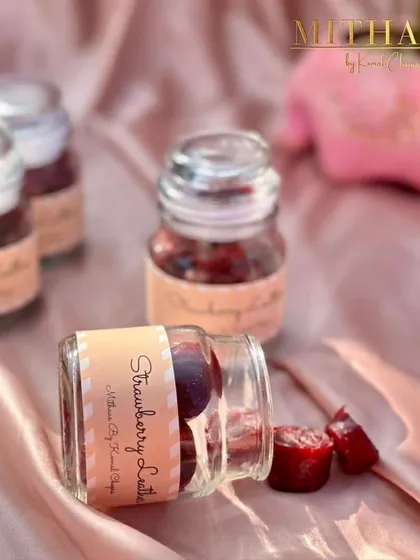 Indulge in a bit of nostalgia with my Strawberry Leather. Made from fresh strawberries, these sweet and chewy treats will remind you of childhood summers.
