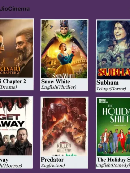 Horror, action, and comedy titles from JioCinema. Get ready for an exciting movie experience in your private theater.