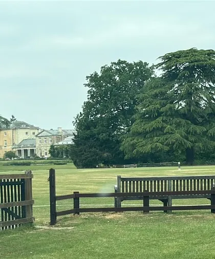 The picturesque Southill Park Cricket Club in the UK, where our player Hitesh Chauhan is gaining valuable experience.