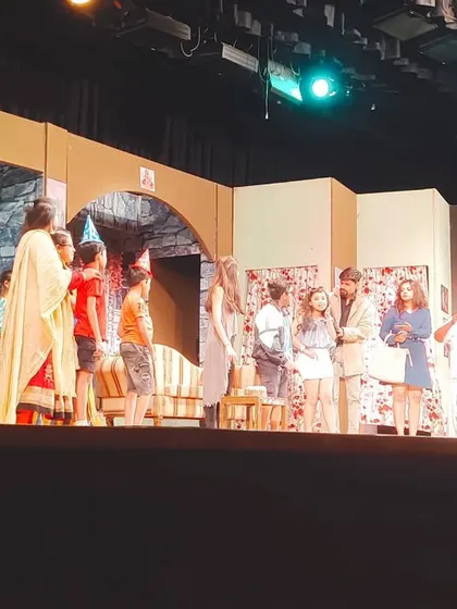 The cast of "AAVJE" on stage. It was an honor to work with such talented actors.