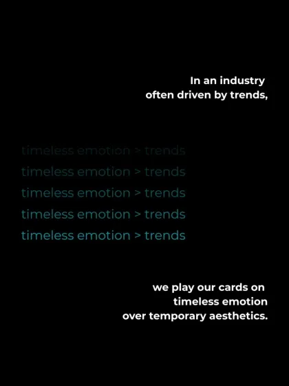 In an industry often driven by trends, we place our bets on timeless emotion over temporary aesthetics. We strive to create spaces that will feel relevant and resonant for years to come.