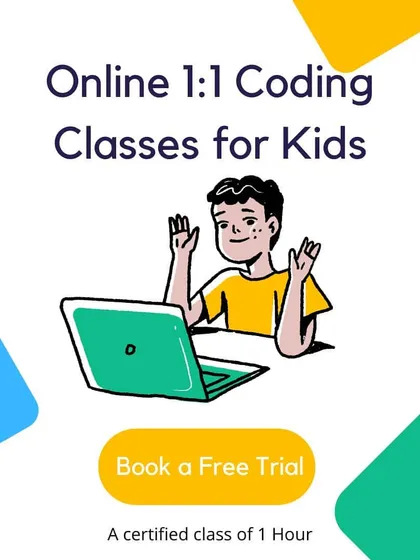 We offer personalized online 1:1 coding classes tailored to your child's pace and interest. You can book a free one-hour certified trial class to experience our hands-on teaching approach firsthand.