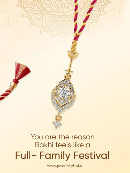Rakhi is a festival for the whole family. That's why we design our pure silver Rakhis to celebrate the special bond between Bhaiya and Bhabhi, creating a keepsake that lasts long after the celebrations.
