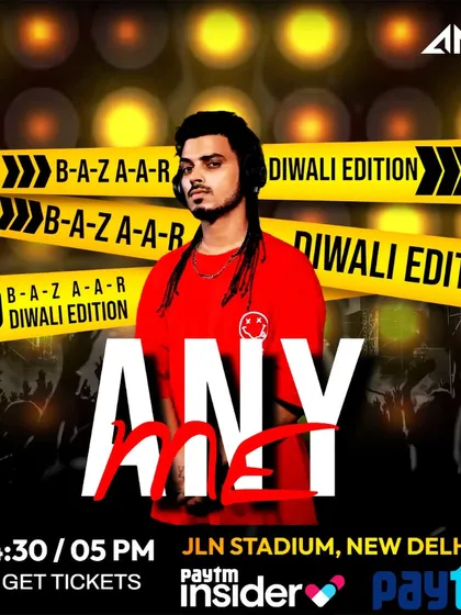 The official poster for my performance at the Diwali Edition of Boho Bazaar. It was great to be part of this massive Delhi event.