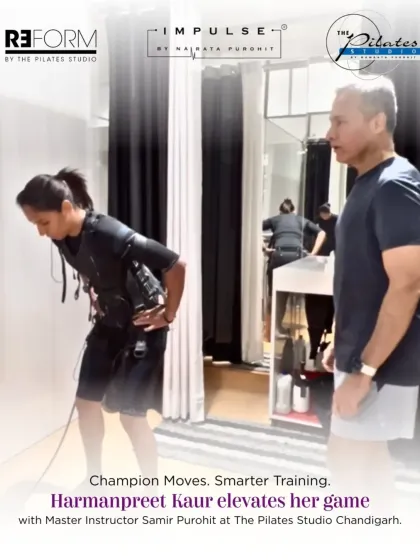 Champion cricketer Harmanpreet Kaur elevates her game with a targeted EMS session. For elite athletes, this training is a game changer for building explosive power, improving stability, and speeding up muscle recovery, all with minimal impact on the joints.