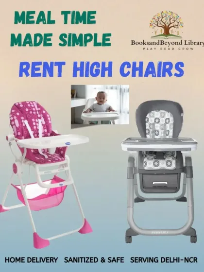 Make mealtime simple and stress-free by renting a high chair. I offer clean, safe, and comfortable high chairs from top brands, delivered right to your door.