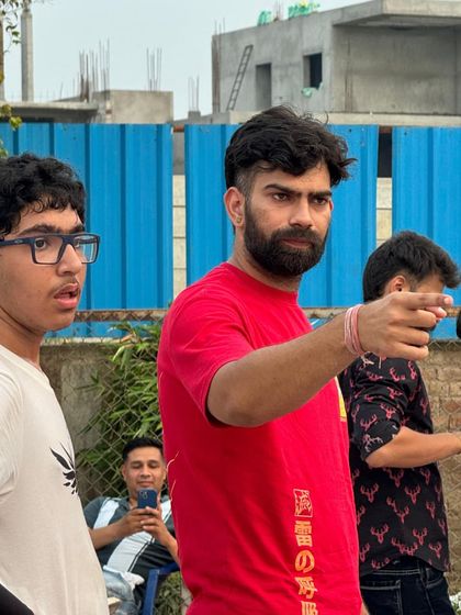 A moment of intense focus on the sidelines. I make sure every player understands their role on the court.