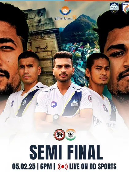 Five of our A-Division champions representing Team Delhi in the semi-finals of the National Games, broadcast live on DD Sports.