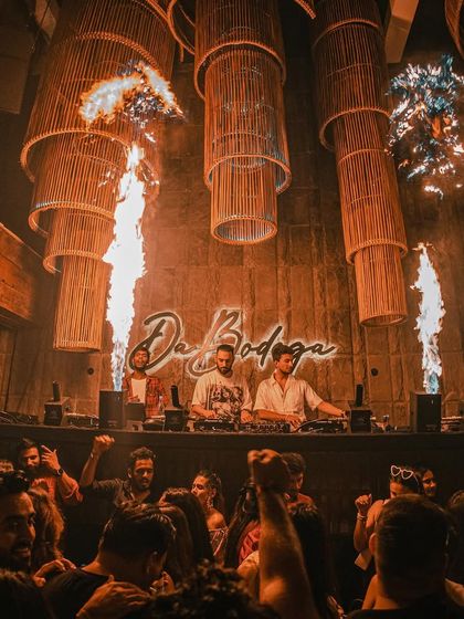 When I said I'd bring the heat to the party, I meant it literally. The pyro at Da Bodega was just as hot as the tracks.