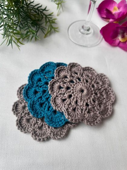 Busy Needles by Utpala Viswanath - Custom Crochet Home Decor Coasters for Every Mood photo 4