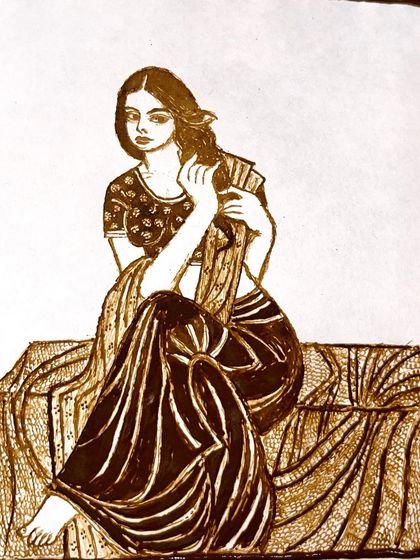 Lucky Mehndi Artist - Bridal Mehndi Portrait & Storytelling Mehndi photo 43