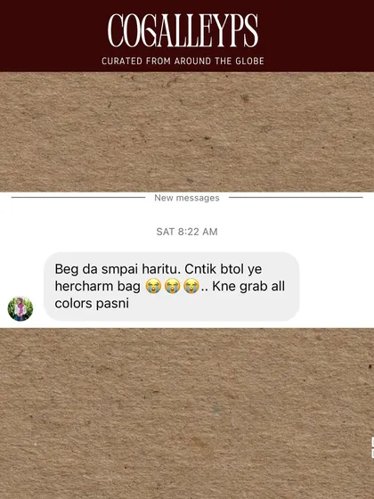 Another customer who loves her HerCharm bag so much she wants to get all the colours.