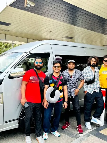 Arrived and ready to rock Colombo. We travel as a complete unit with our gear, prepared to set up and perform anywhere in the world.