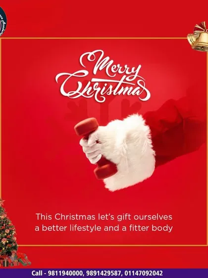 Our holiday message to all: this Christmas, let's gift ourselves a better lifestyle and a fitter body.