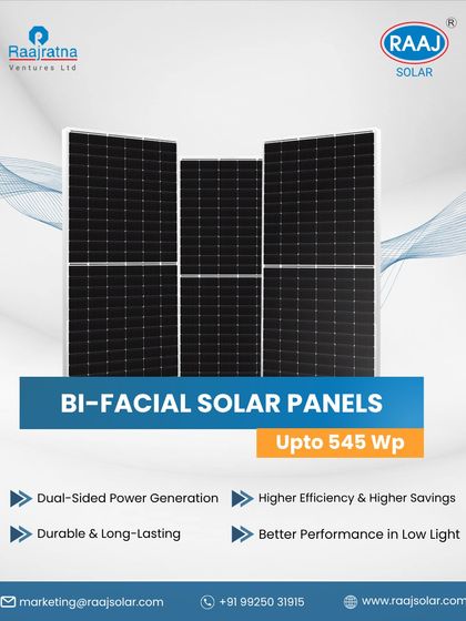 Raaj Solar - Utility-Scale & Industrial Solar Projects Our Advanced Solar Modules photo 15