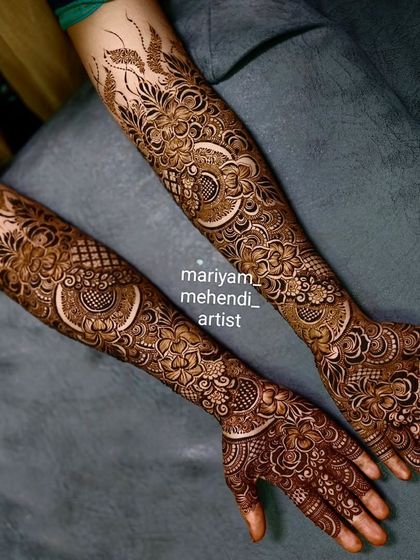 Full Bridal Mehendi for Hands photo 50
