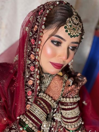 The Royal Bride: Red & Maroon Looks photo 50