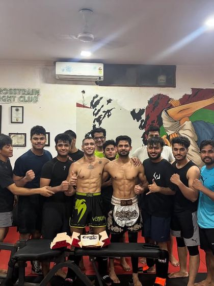 The team gathers to wish our coach the best. This is what brotherhood looks like, supporting one of our own as he goes to represent our club and country.