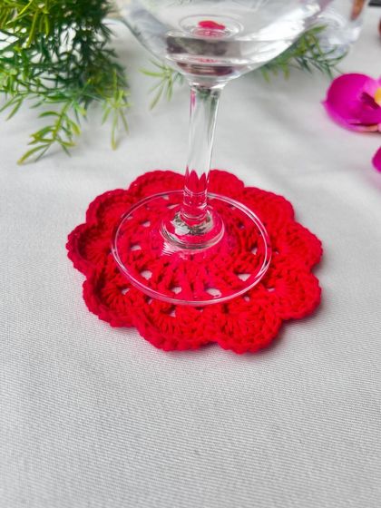 Busy Needles by Utpala Viswanath - Custom Crochet Home Decor Coasters for Every Mood photo 12