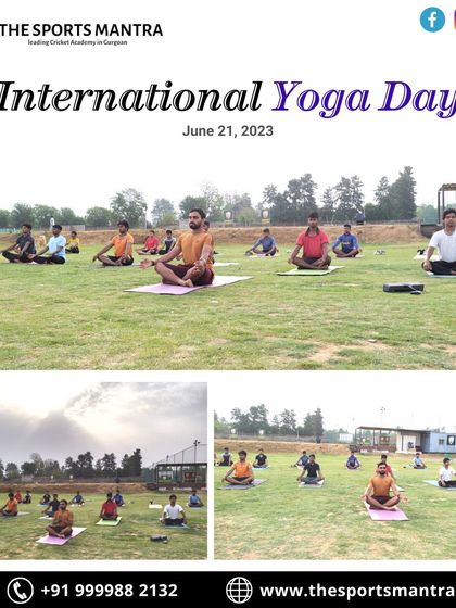 Celebrating International Yoga Day on the field. We believe in holistic development, and yoga provides our players with the balance, flexibility, and mindfulness needed to excel.