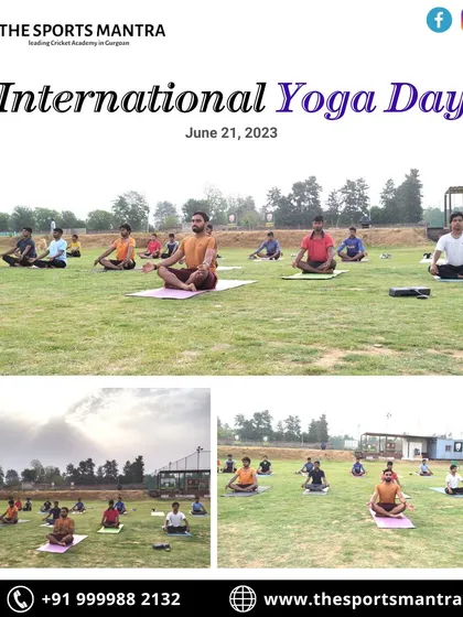 Celebrating International Yoga Day at the academy. We incorporate yoga into our training to improve balance, flexibility, and mindfulness, contributing to our players' holistic development.
