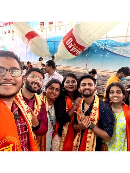 A duplicate of a selfie with fellow Rotaractors during the festival. The energy in the city was incredible.