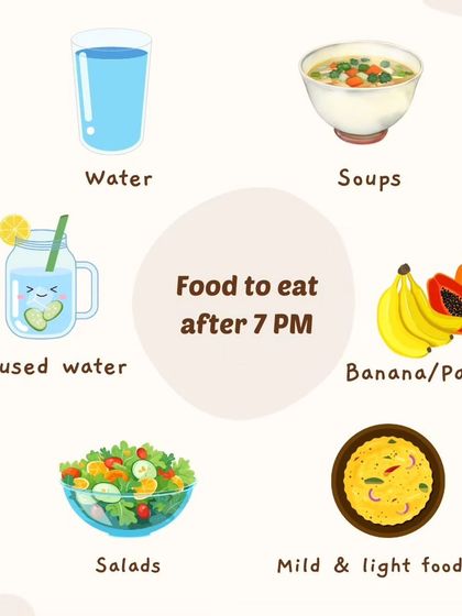 If you do feel hungry after your main dinner, opt for light and easy-to-digest options. A simple soup, a piece of fruit like banana or papaya, or infused water can satisfy you without disturbing your sleep.