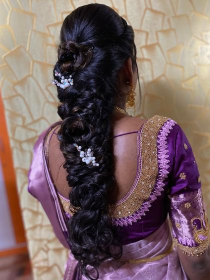 Shruthi - Bridal & Event Hairstyling Traditional South Indian Bridal Braids photo 21