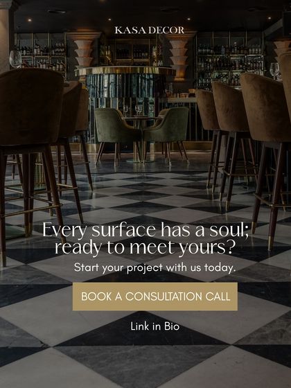 "Every surface has a soul; ready to meet yours?" This is our invitation to start a project with us. We believe in creating spaces that resonate on an emotional level.