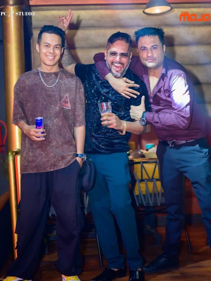 They bring the energy, I bring the drop. A great night with friends.