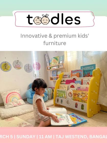 Toodles offers innovative and premium kids' furniture, like this fun and functional bookshelf, designed to make reading accessible and exciting for children.